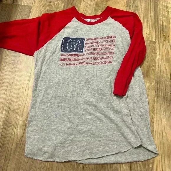 3/4 sleeve America tee - Picture 1 of 2